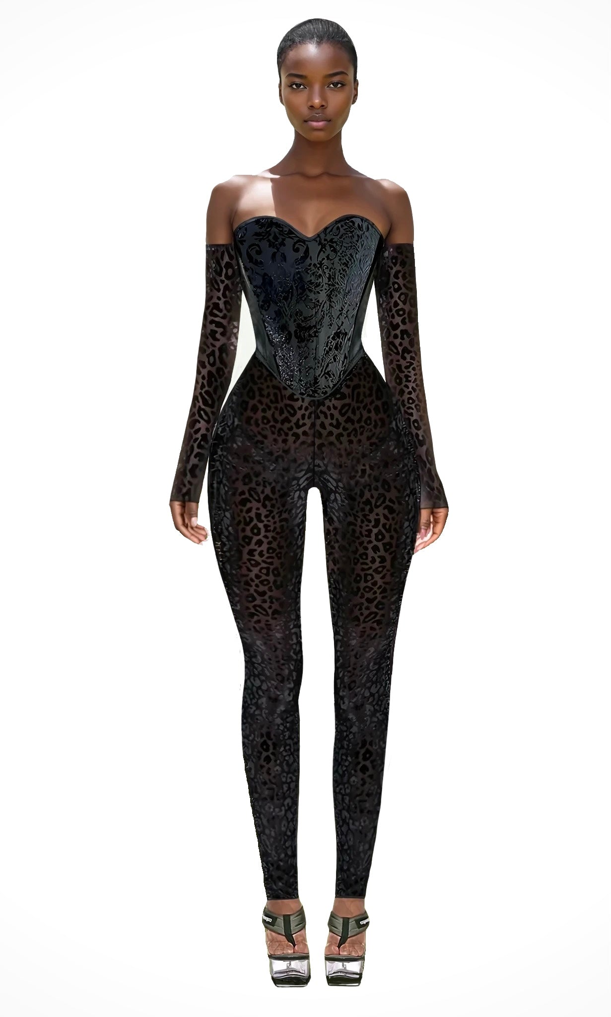 Baroque Noir Corset Set