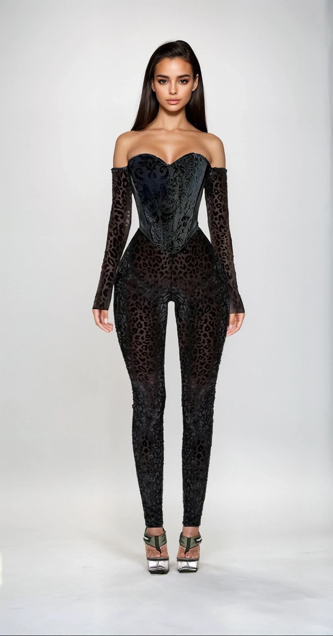 Baroque Noir Corset Set