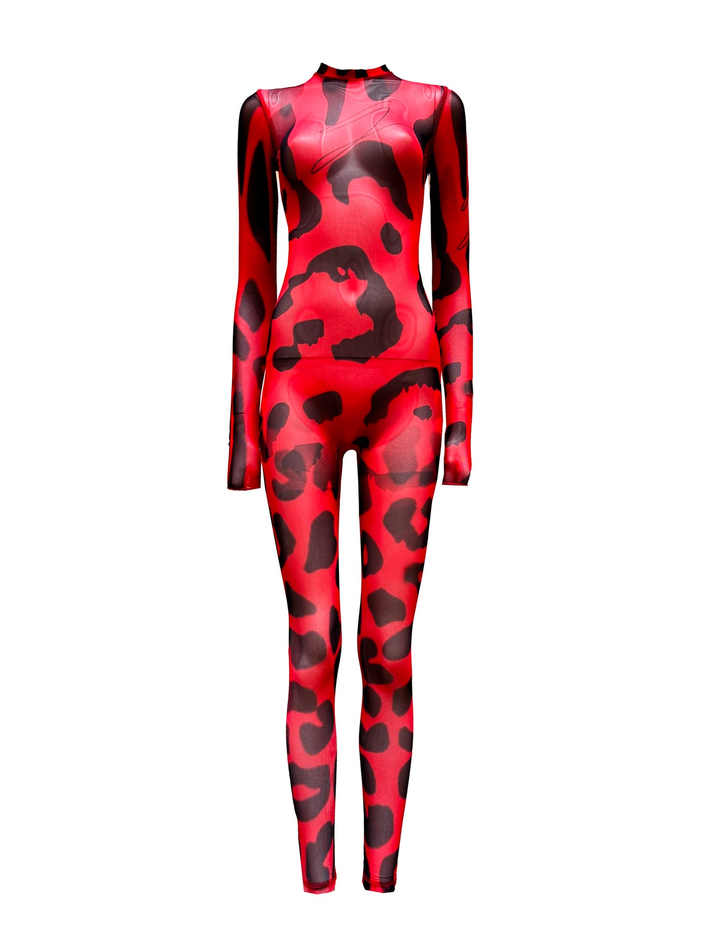 A Rouge Corset Catsuit