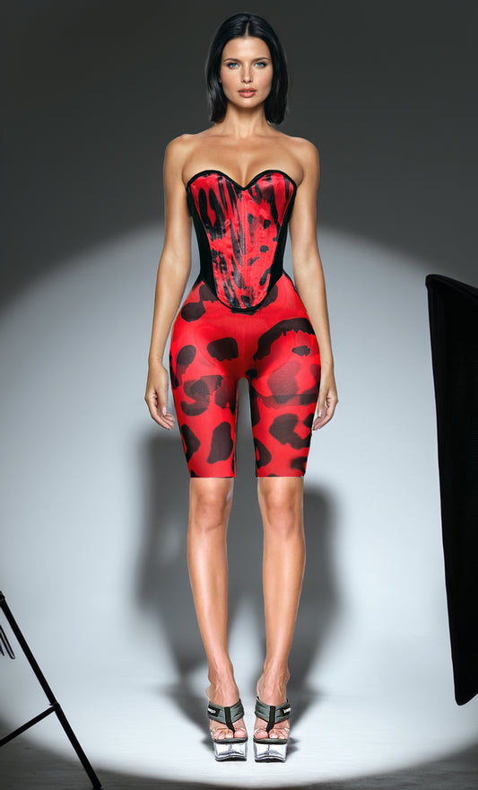 A Rouge Bicycle Short Set