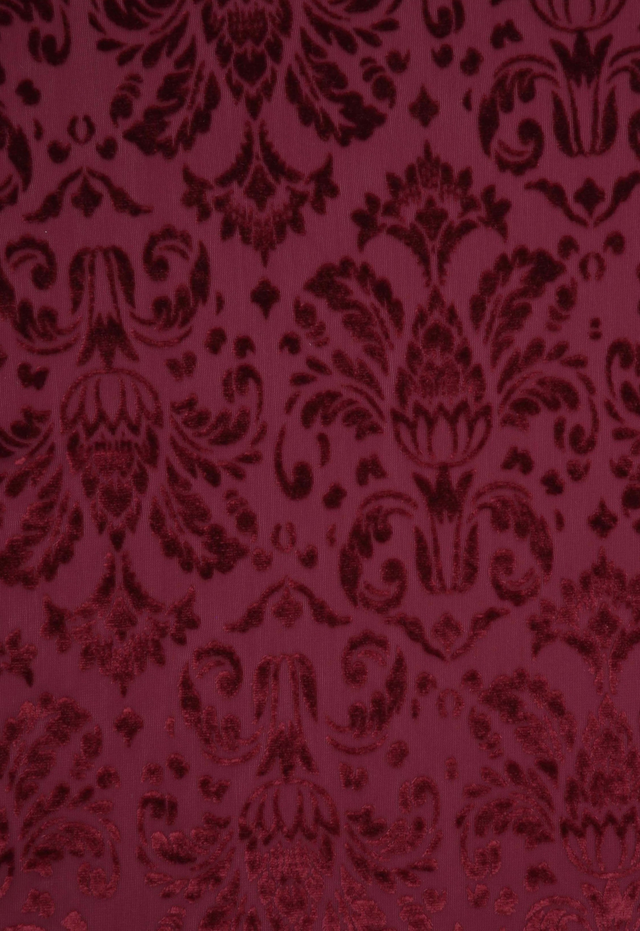 Baroque Merlot Flor De Lis Catsuit Set