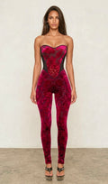Baroque Raspberry Corset Set