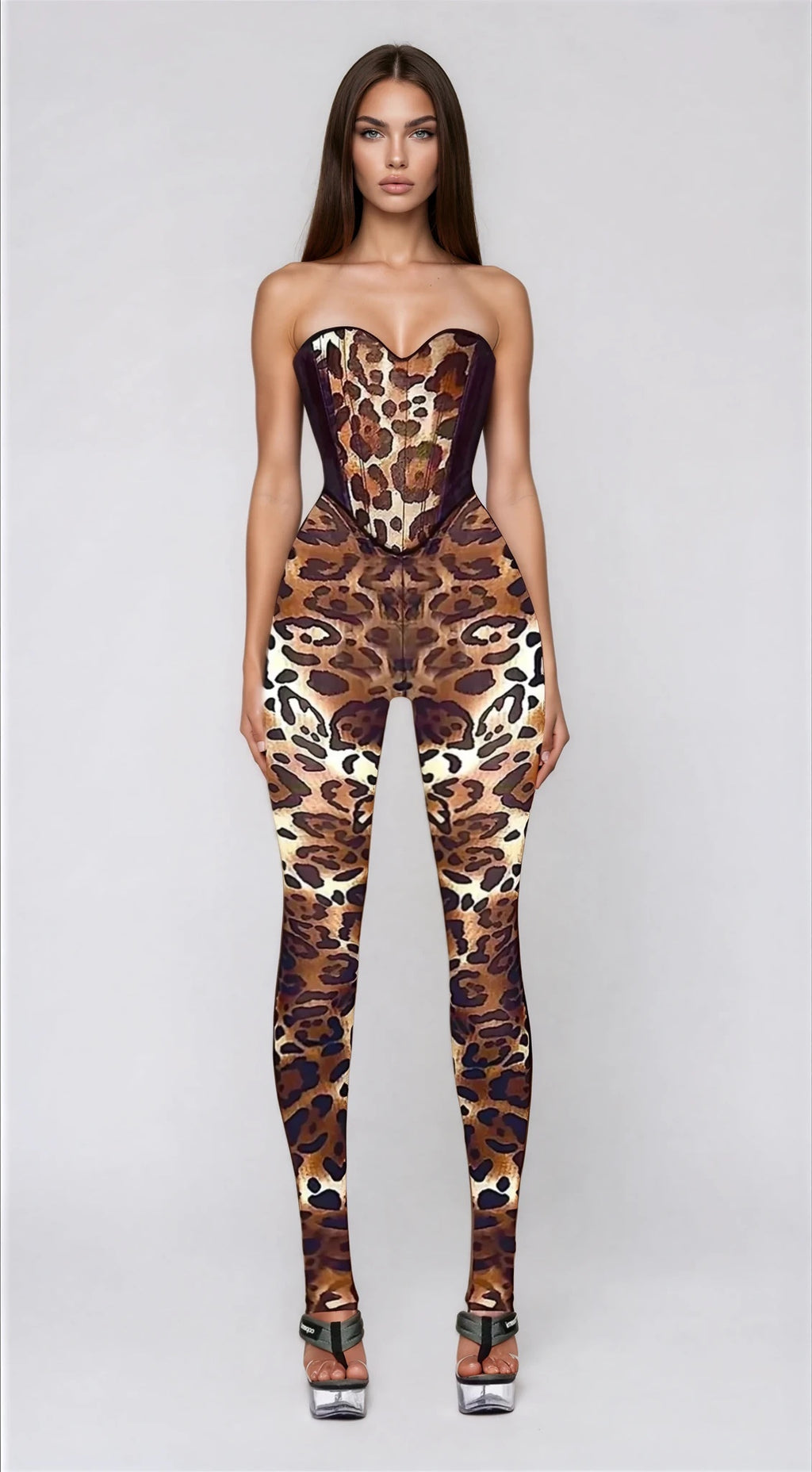 Jaguar Abstract Corset Set