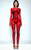 Rouge Corset Bodysuit Set