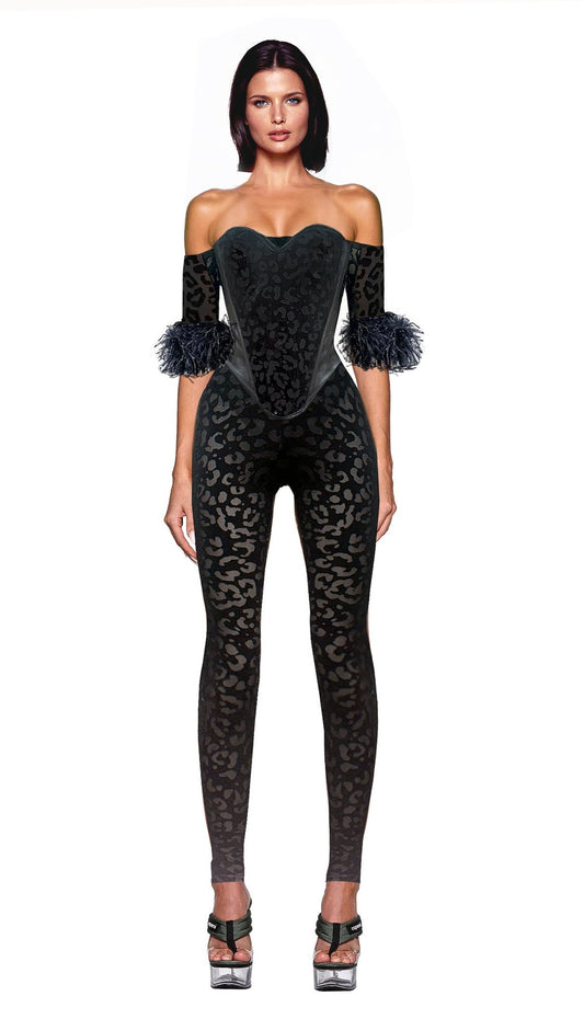 Baroque Cheetah Jumpsuit Set