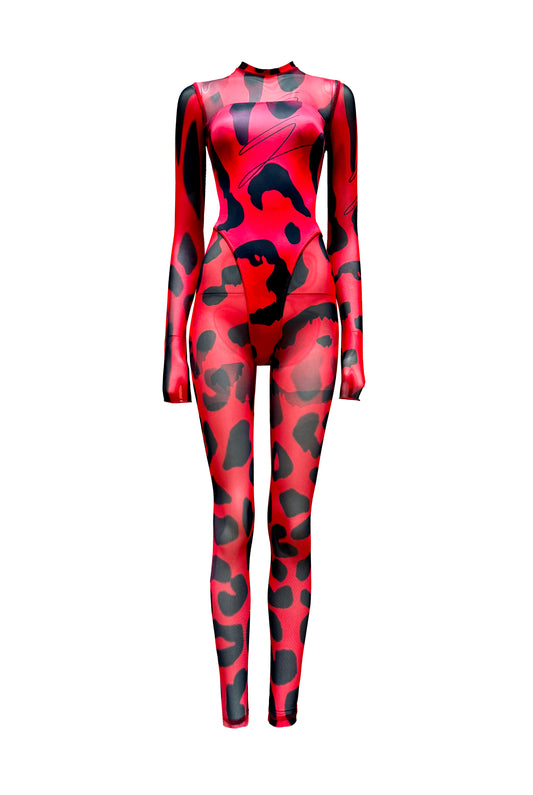 A Rouge Catsuit W Bodysuit