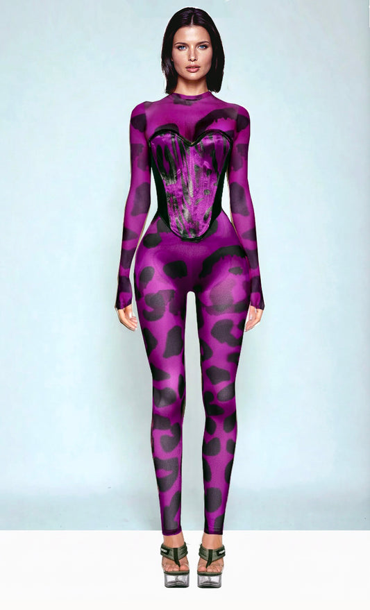 Amethyst Corseted Catsuit