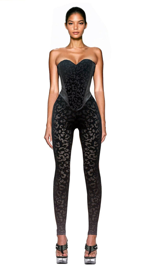 Baroque Cheetah Corset Set