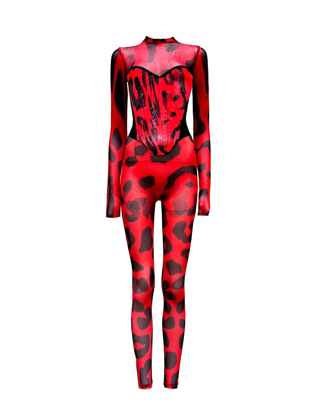 Rouge Corset Catsuit
