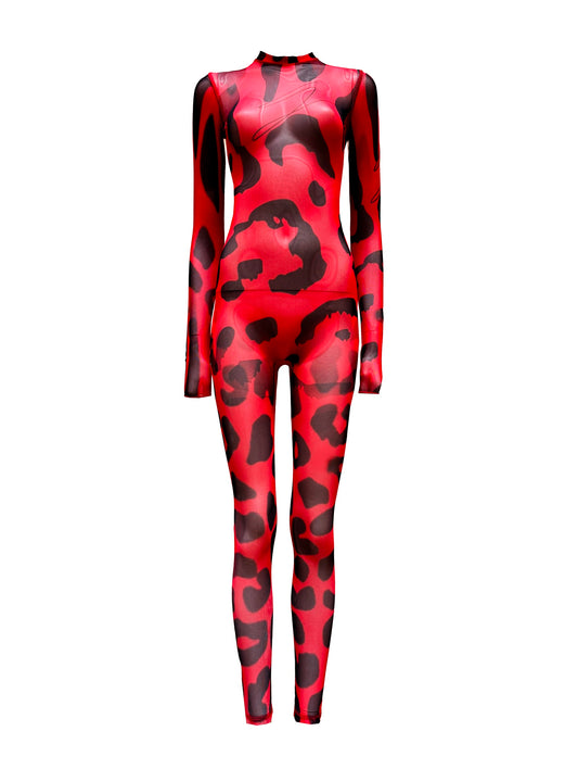 A Rouge Catsuit