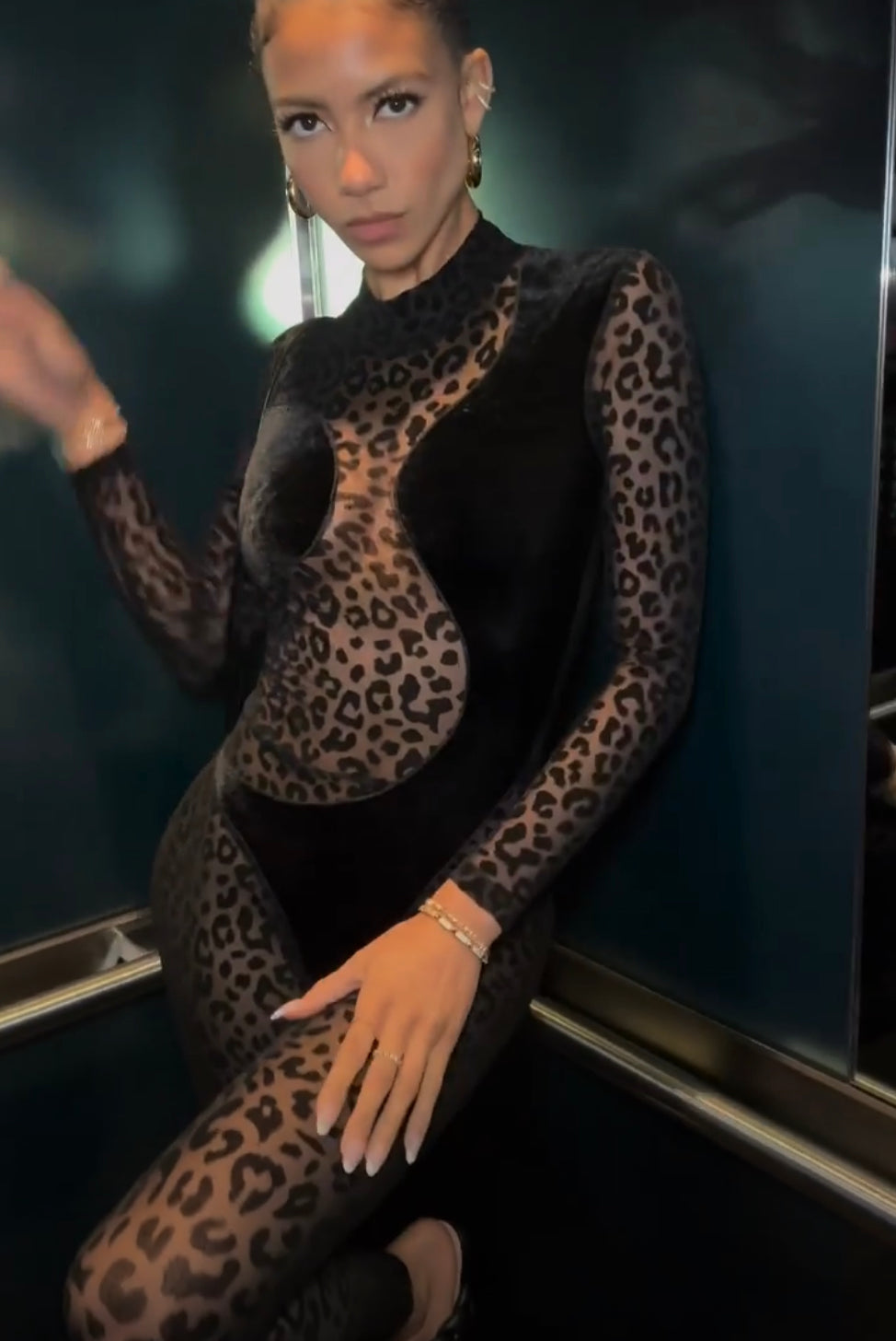 “UNA” Leopard Catsuit